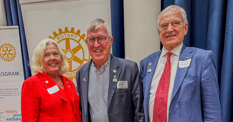 Trygve Danielsen tildelt Paul Harris-æresbevisning med tre safirer